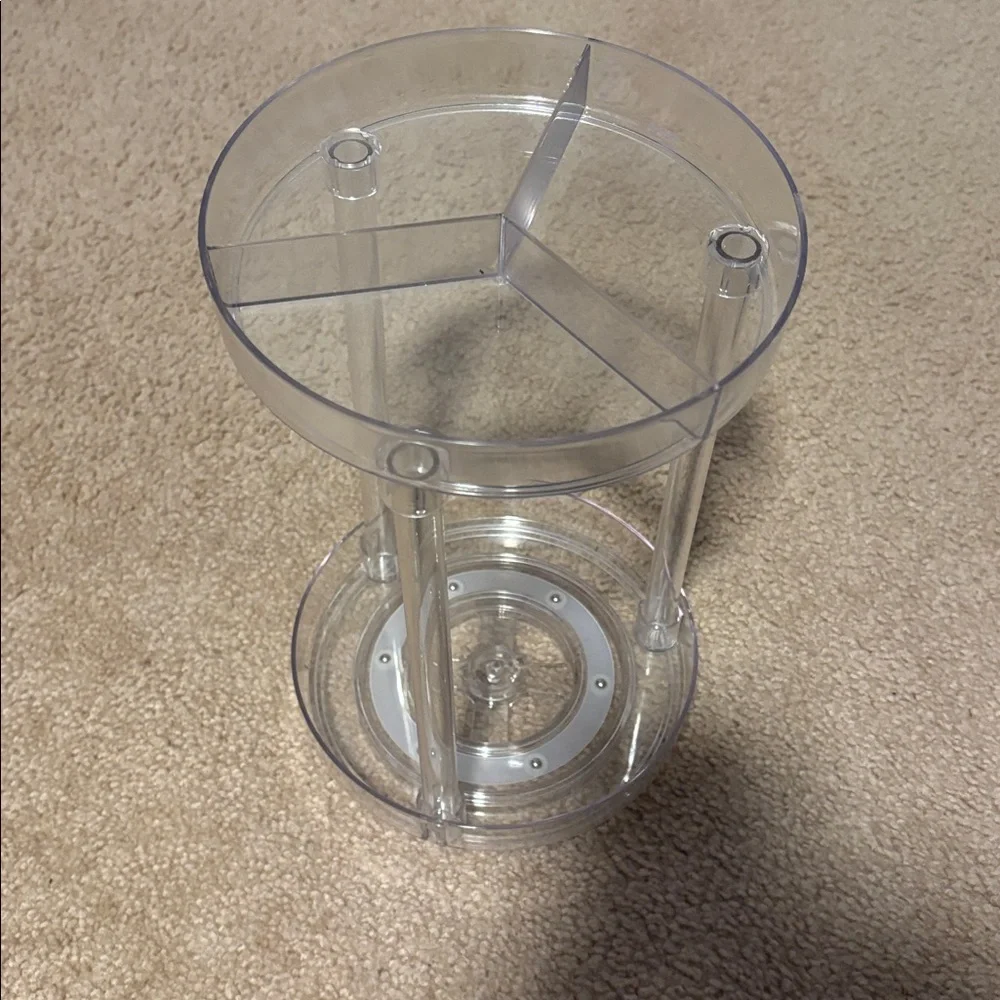 Clear Acrylic Rotating Organizer